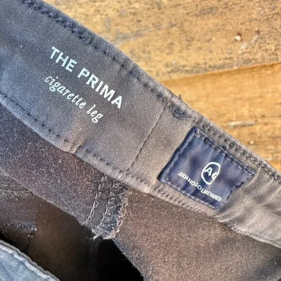 AG The Primo Cigarette Leg Charcoal Gray Adriano Goldschimied  Stretch Jeans 28 - Picture 7 of 11